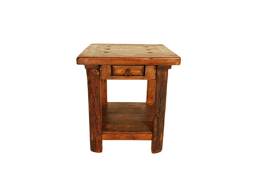 Mexican Pine End Table-0